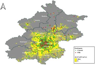 Association between exposure to outdoor artificial light at night and the risk of preterm birth